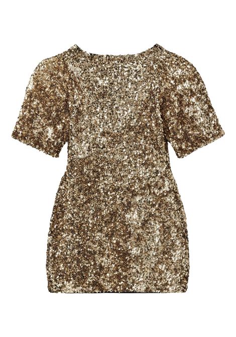 Gold sequin-embellished mini dress Marc Jacobs - women MARC JACOBS | 2S5RDR001K14710